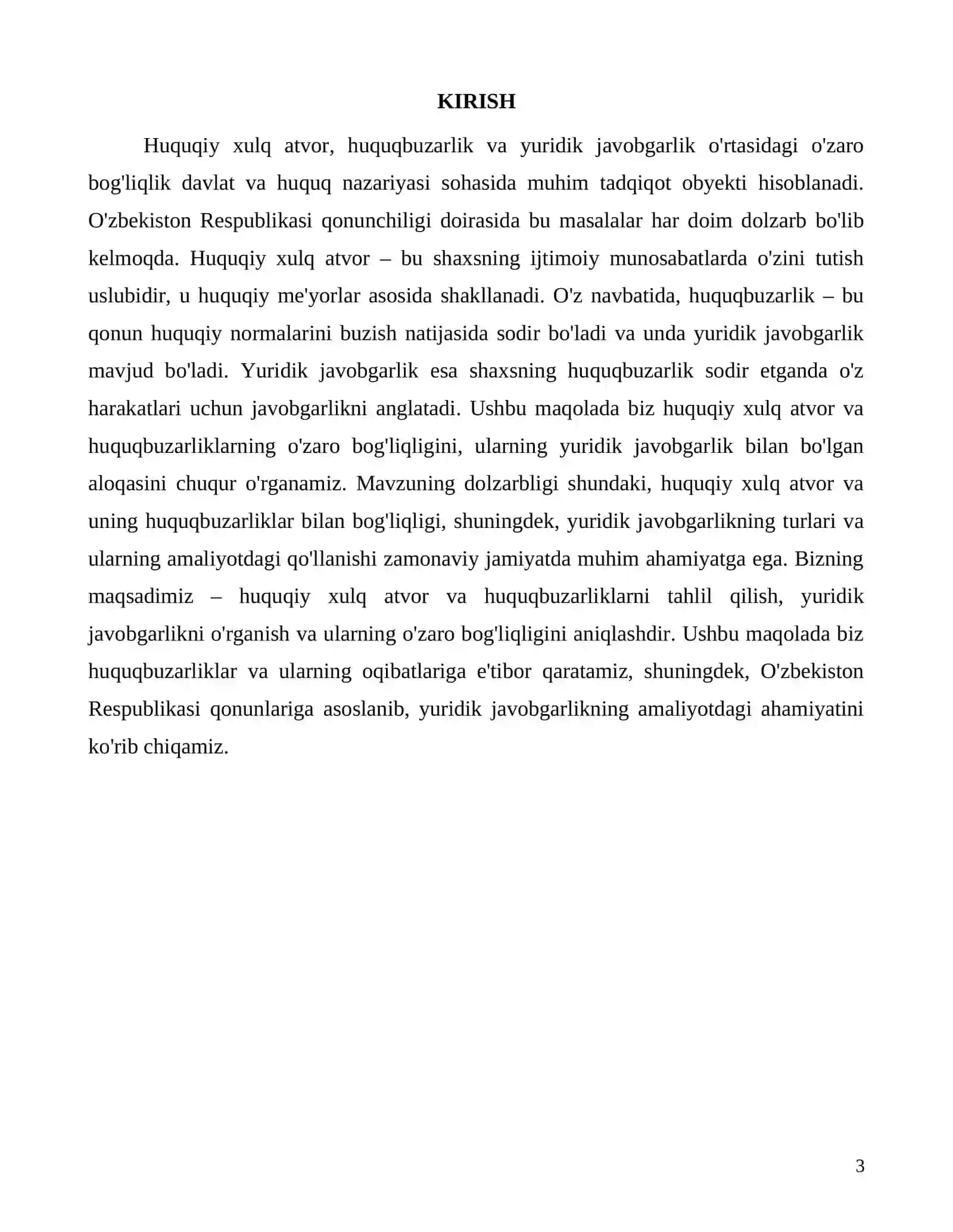 Huquqiy xulq atvor va huquqbuzarlikning yuridik javobgarligi 3