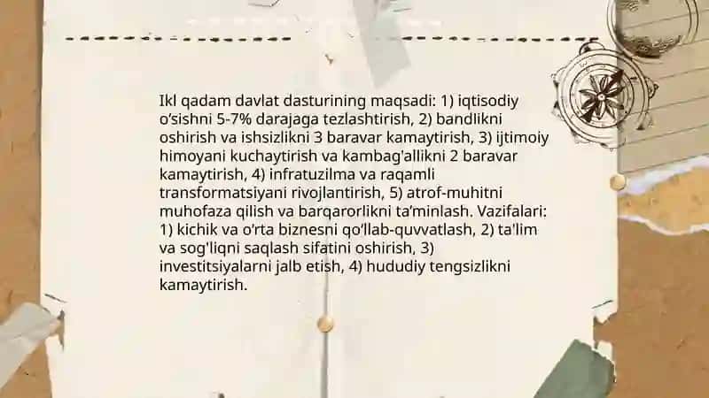 Ikl qadam davlat dasturi 3