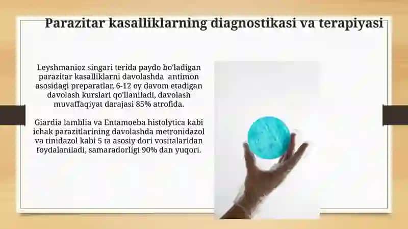 Parazitologiya bo'yicha tadqiqotlar 3