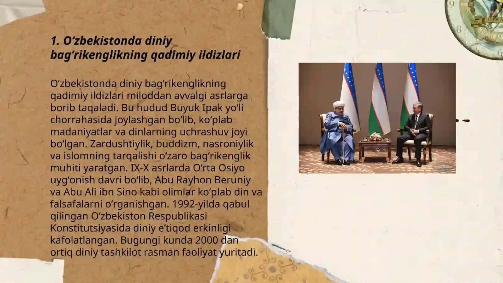 O'zbekistonda konfessiyalararo diniy bag'rikenglikning tariyxiy tajiriybasi 3