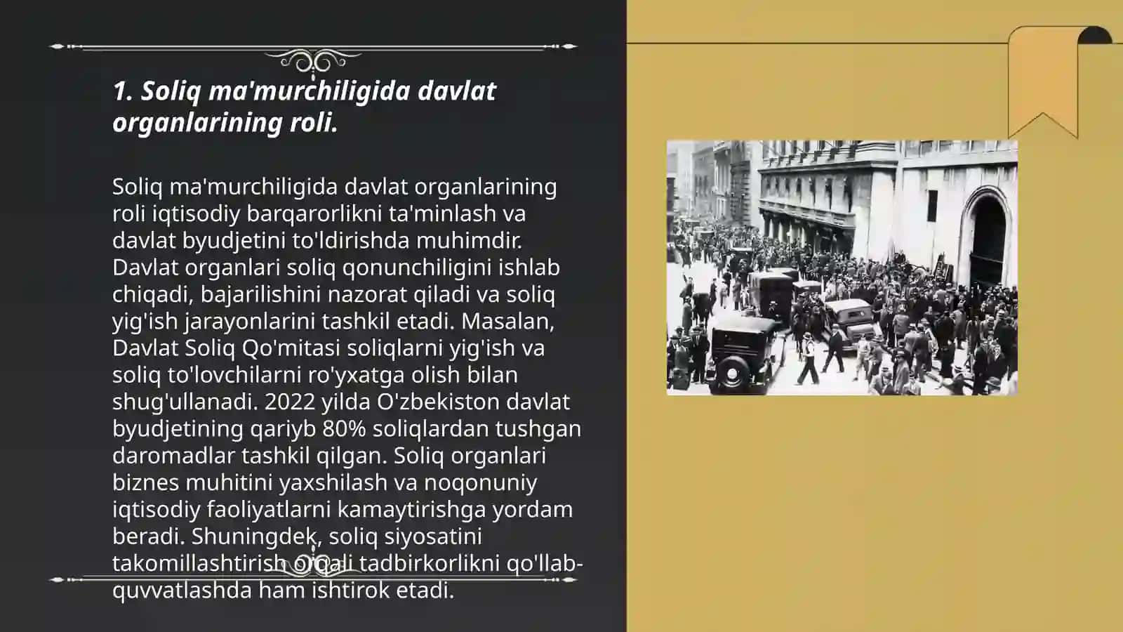 Soliq ma'murchiligini amalga oshirishda davlat soliq xizmati organlarining urni va soliq qonunchiligi targʻiboti 3