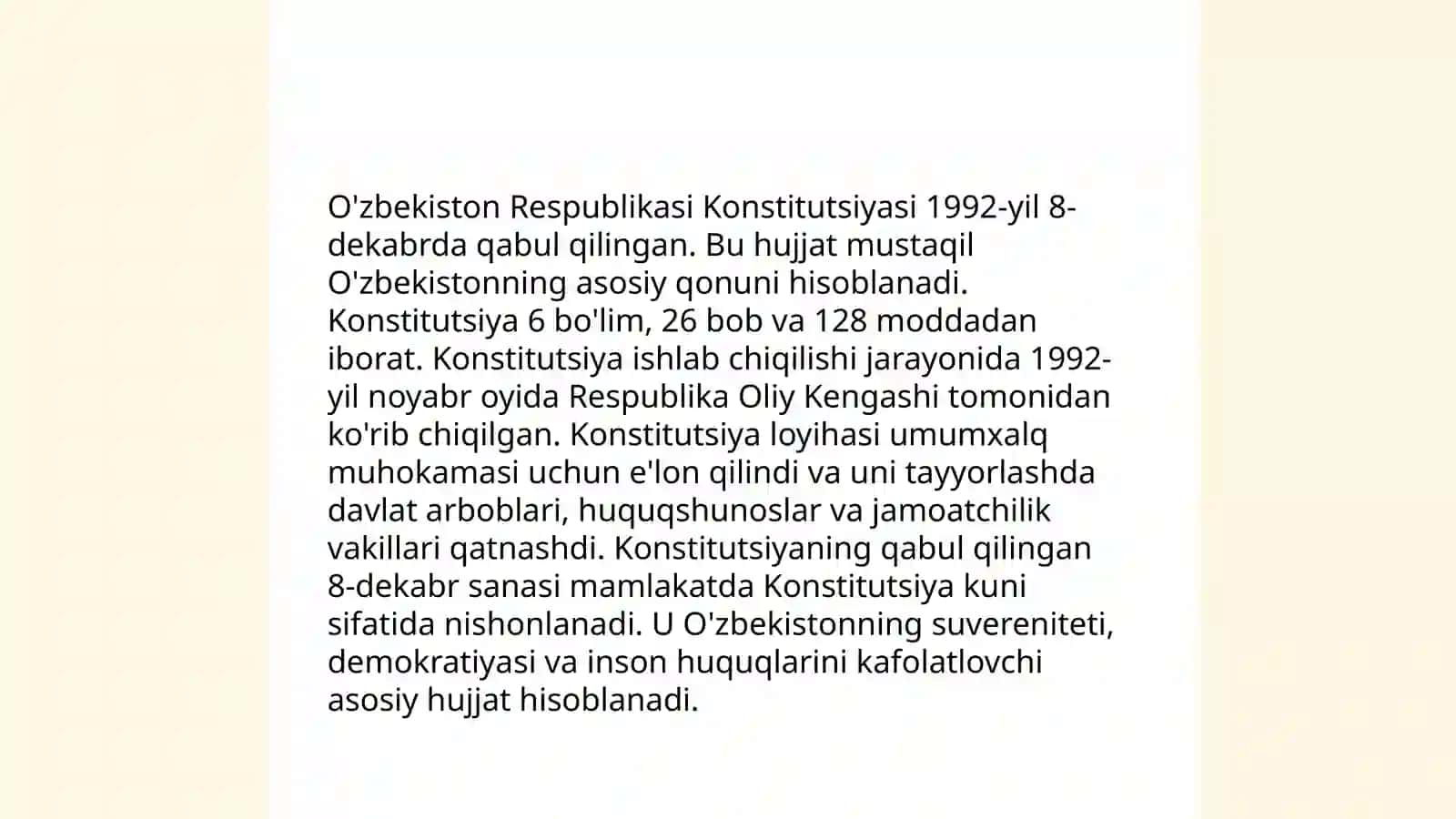 O'zbekiston Respublikasi Konstitutsiyasi 3