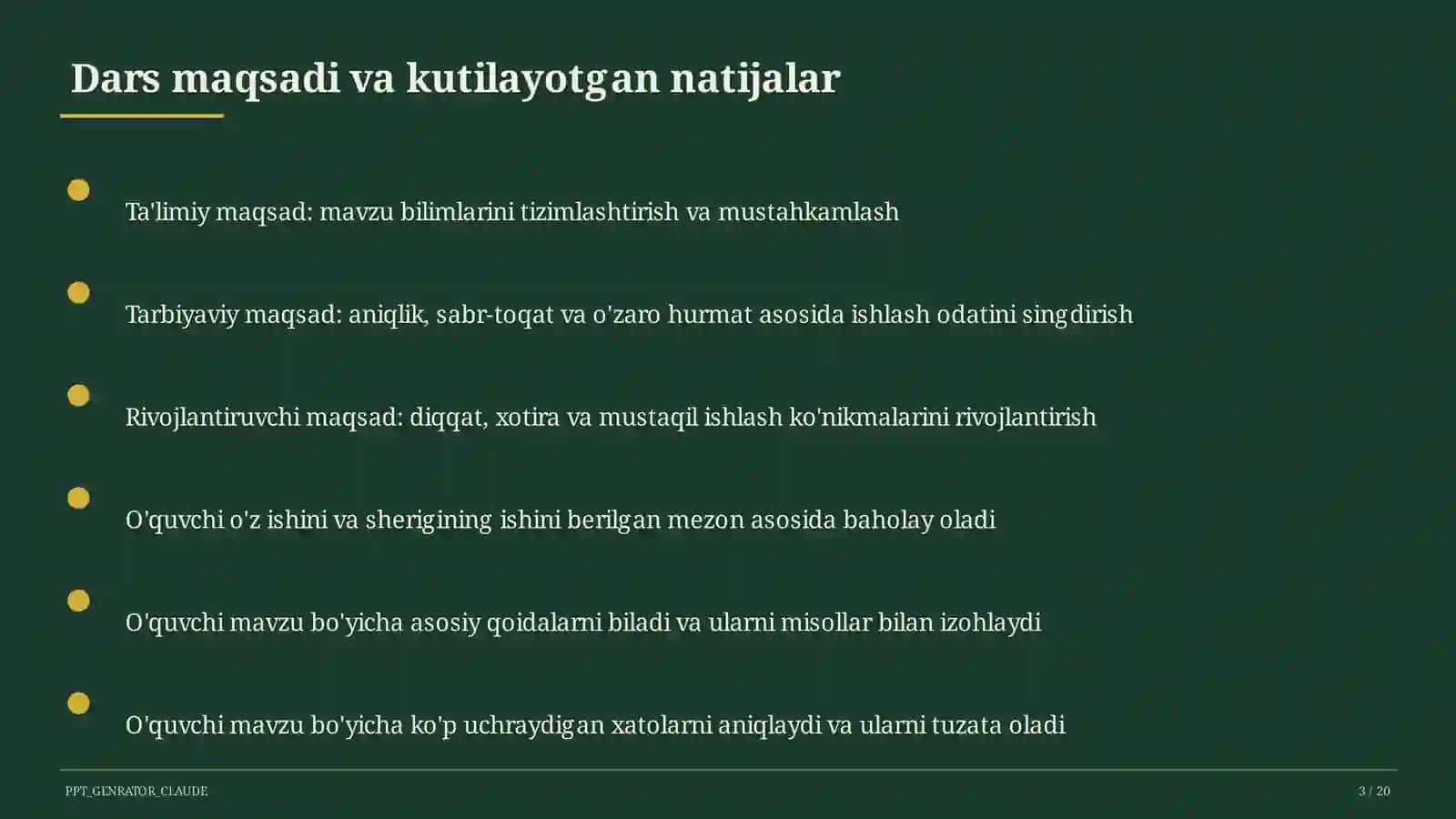 Moddalar massasining saqlanish qonuni (7-sinf) 3