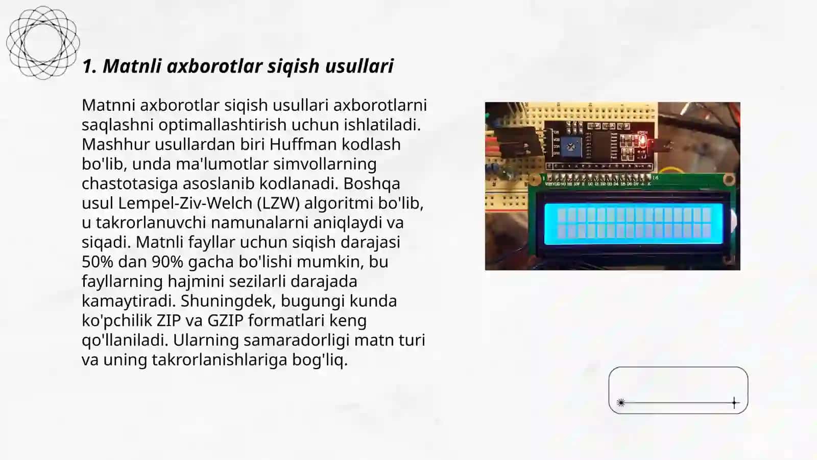 Matnli, grafik, audio va video axborotlar hajmini aniqlash 3