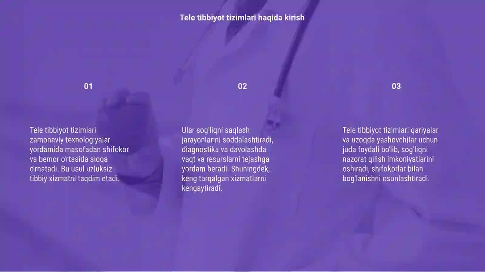 Tele tibbiyot tizimlari 3