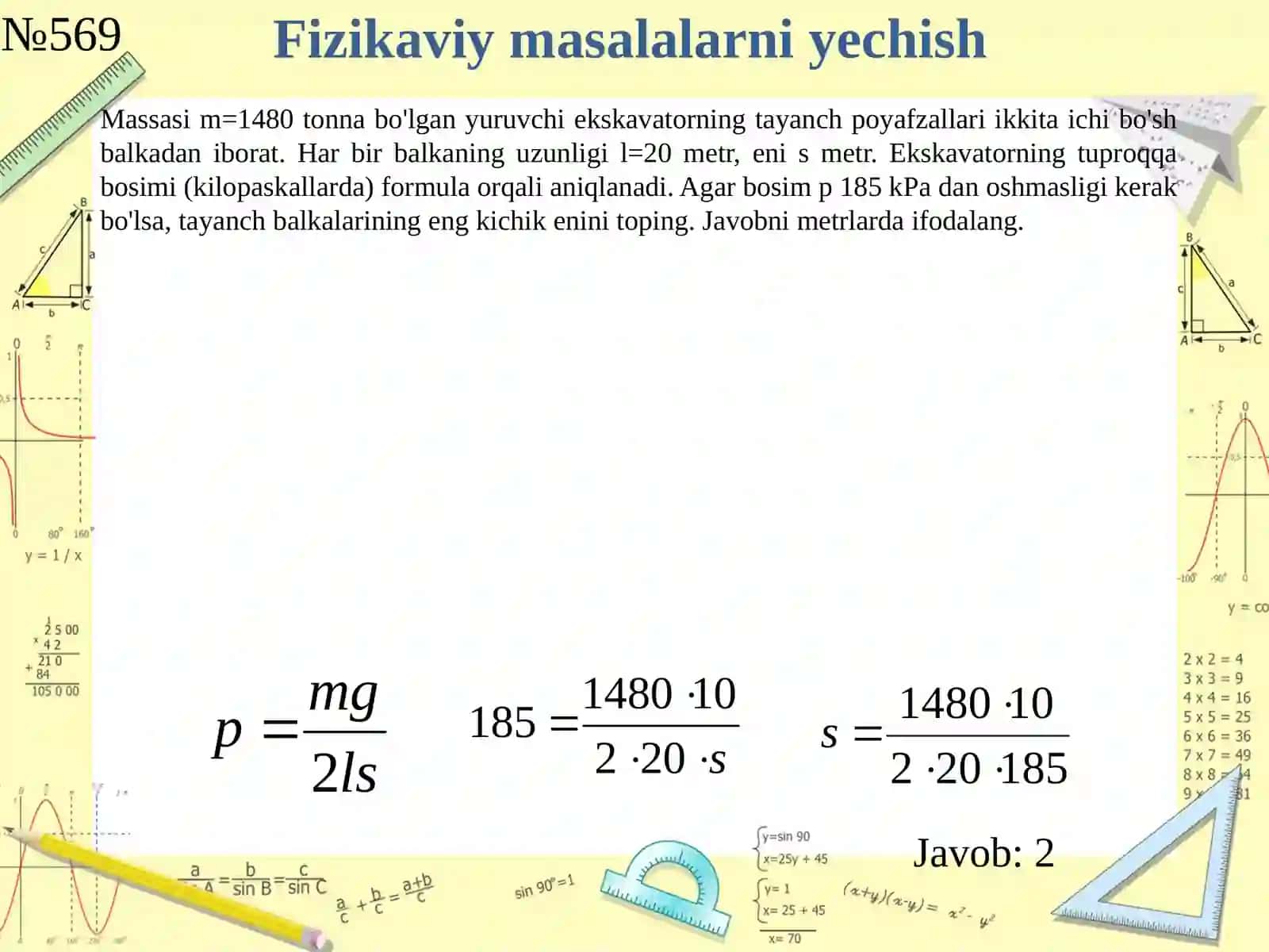 Fizika - EGE masalalarini tahlil qilish 3