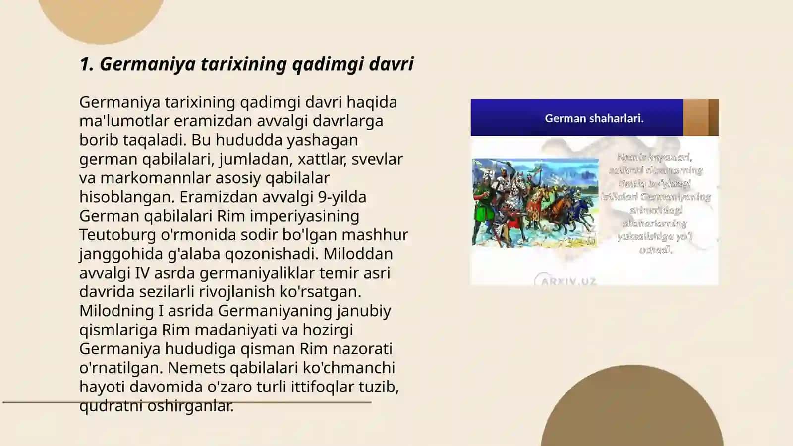 Germaniya tarixi talimoti 3