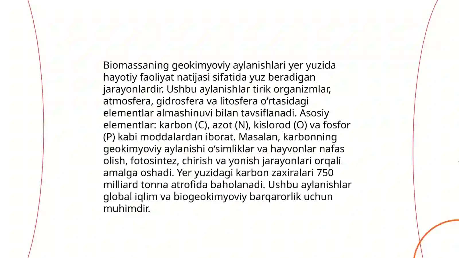 Biosferada geofizik va geokimyoviy jarayonlar tahlili 3