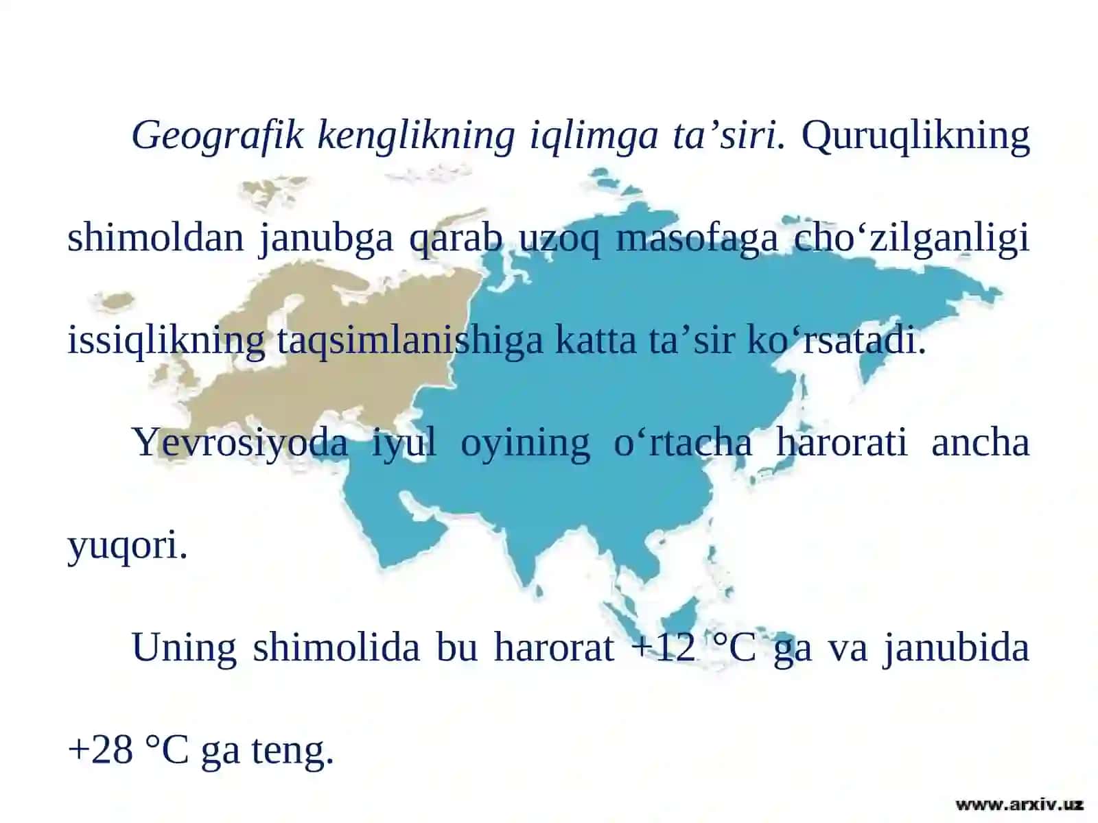 Yevrosiyoning iqlimi 3