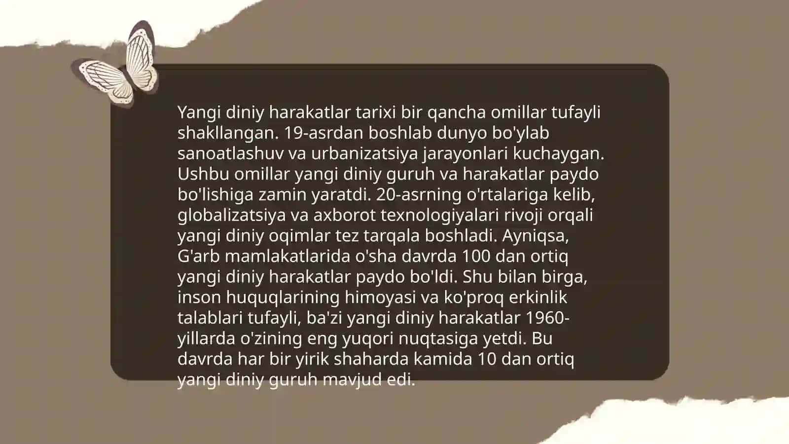 Yangi diniy harakatlar tarixi 3
