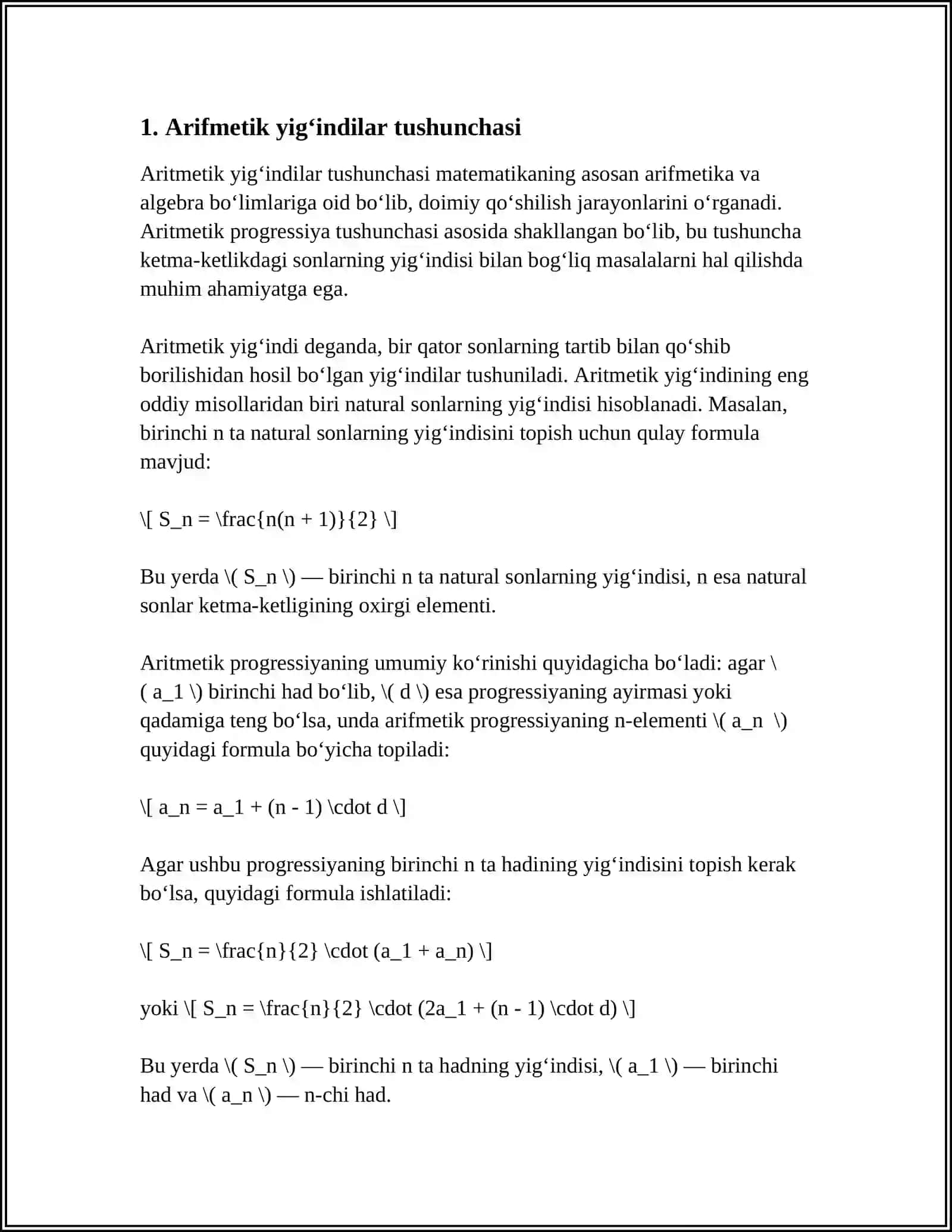 1-SINF MATEMATIKA DARSLARIDA YIG'INDINI TOPISHGA DOIR ODDIY ARIFMETIK MASALALARNI YECHISHNI O'RGATISH METODIKASI 3