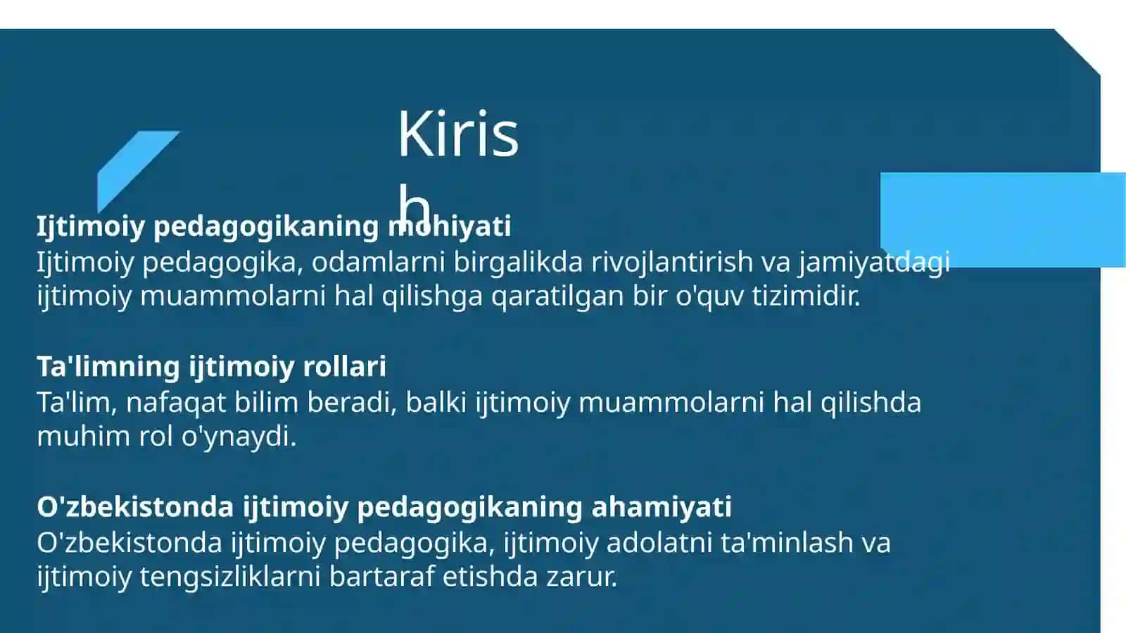 O'zbekiston ijtimoiy pedagogika tarixi. 3