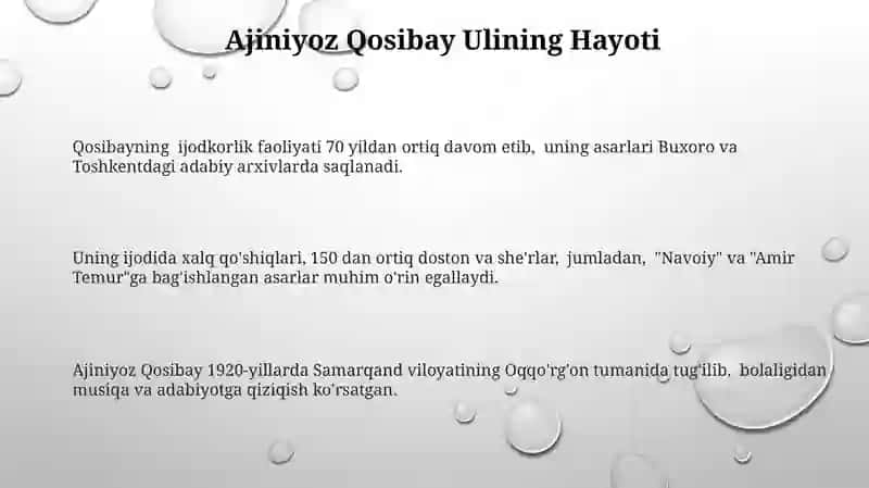 AjiniyozQosibayUli 3