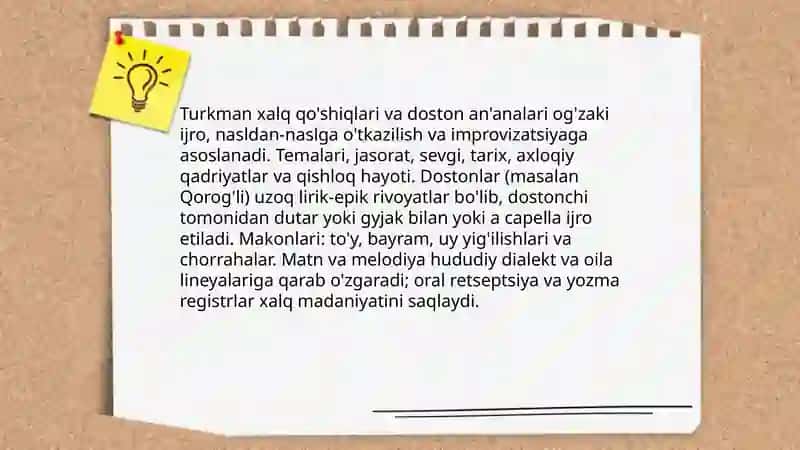 Turkman va Qoraqalpoq musiqa madaniyati 3