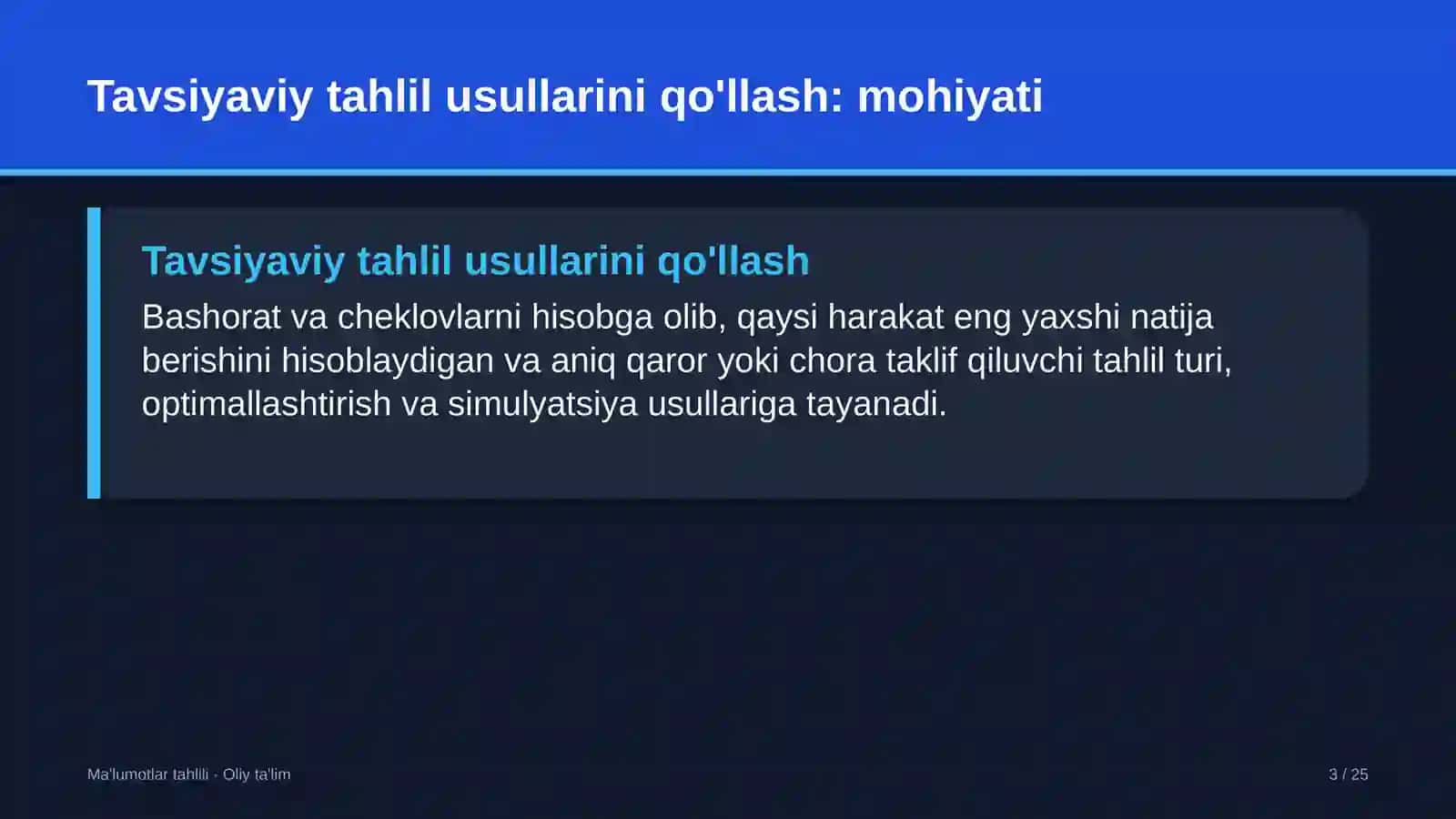 Ko'p qavatli uylar qurilishida tavsiyaviy tahlil usullarini qo'llash 3