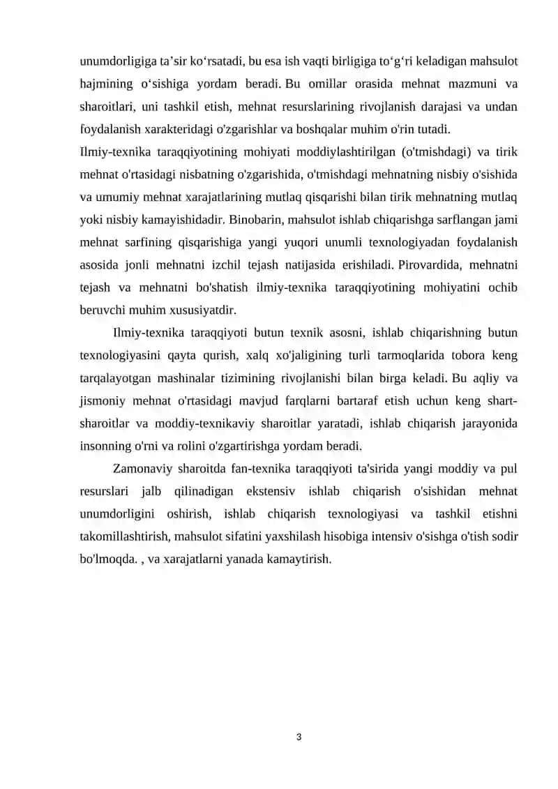 Ilmiy-texnika taraqqiyotining xalqaro iqtisodiyotga ta'siri 3