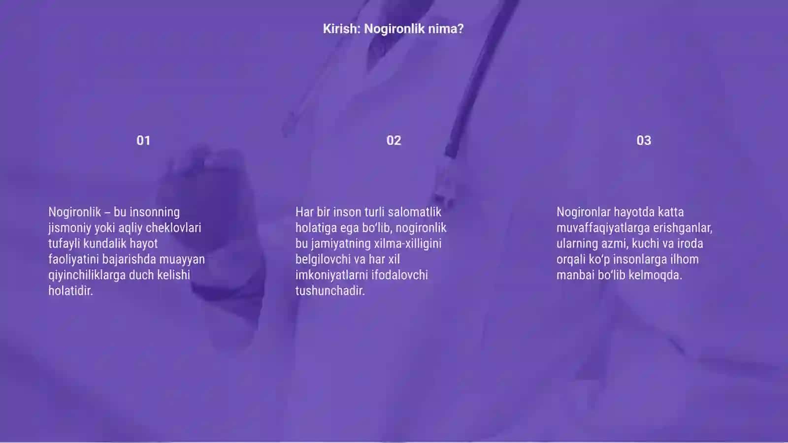 Nogironlik nima? 3