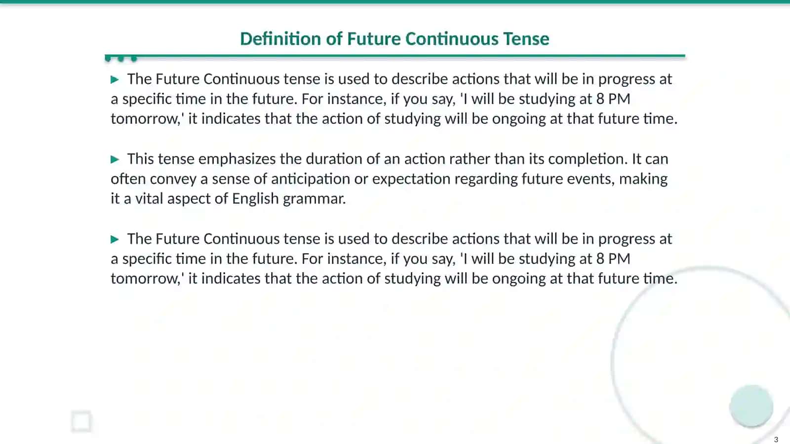 Future Continuous 3