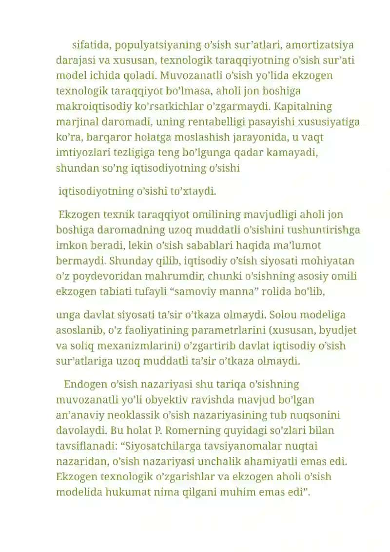 Endogen iqtisodiy o’sish 3