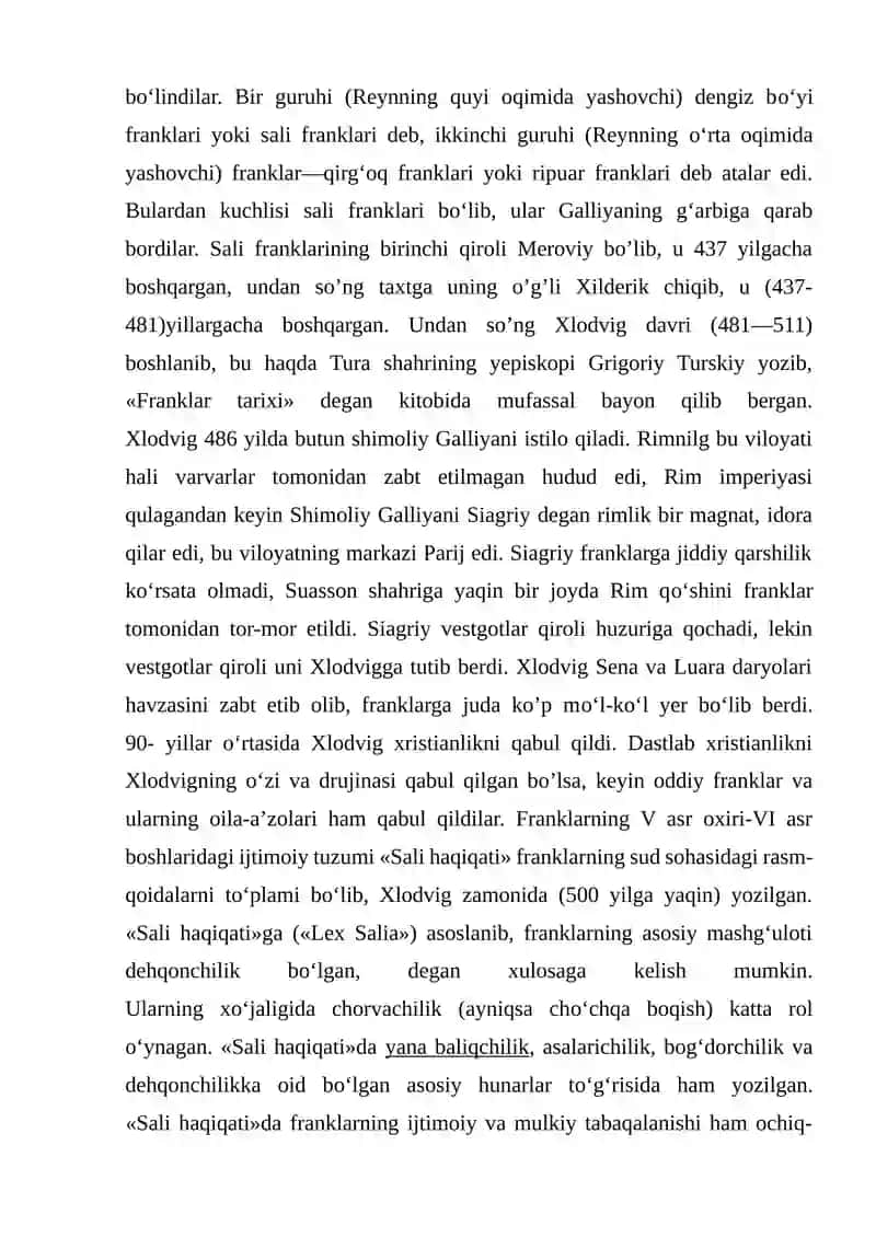 FRANSIYANING MARKAZLASHISHI. BOSH SHTATLARNING VUJUDGA KELISHI” 3