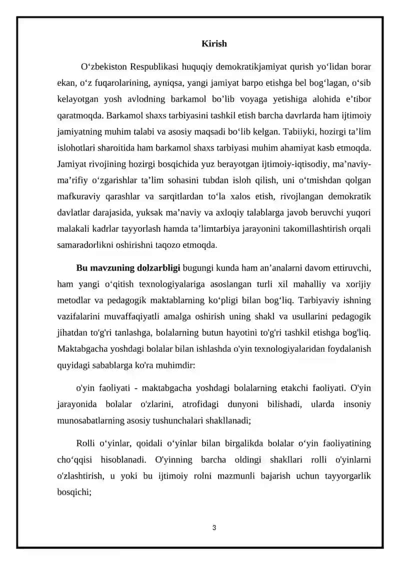 MAKTABGACHA TA'LIM TASHKILOTLARIDA TA'LIM JARAYONI VA DIDAKTIK O'YINNIG QO'LLANILISH 3