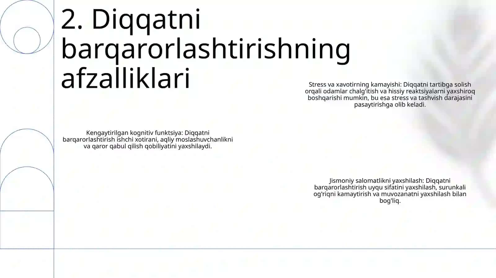 Diqqatni Barqarorlashtiruvchi Dastur Yaratish 3