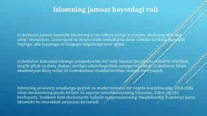 Yangi o'zbekistonda amalga oshirilayotgan ma'naviy o'zgarishlar 3