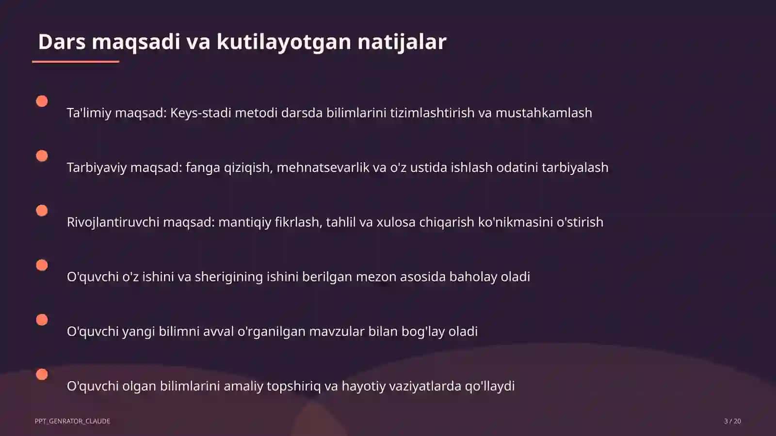 Keys-stadi metodi darsda 3