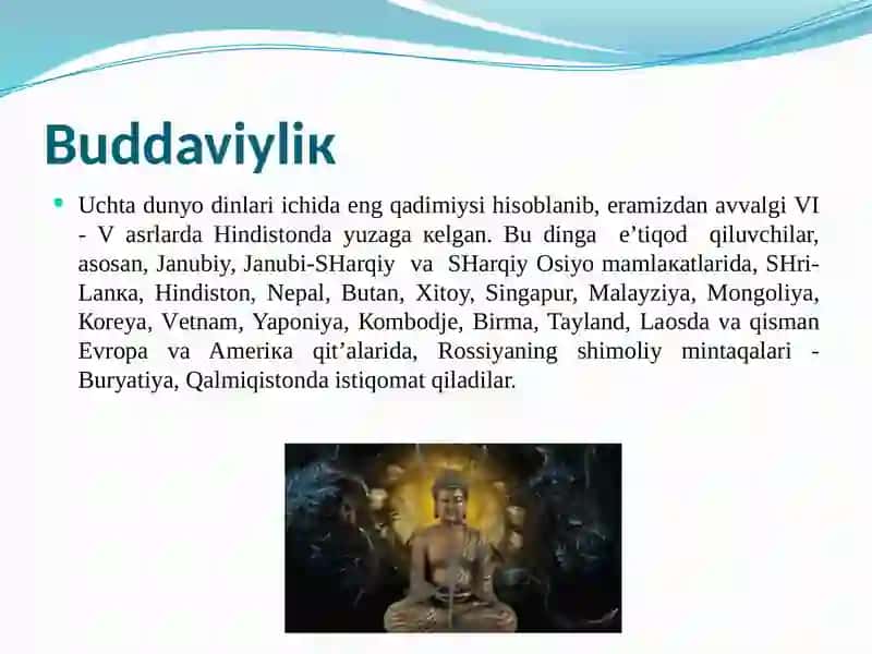 O‘rta Osiyoda buddaviylik dini yoyilishi 3