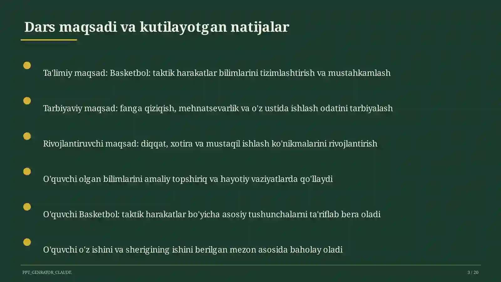 Basketbol: taktik harakatlar (8-sinf) 3