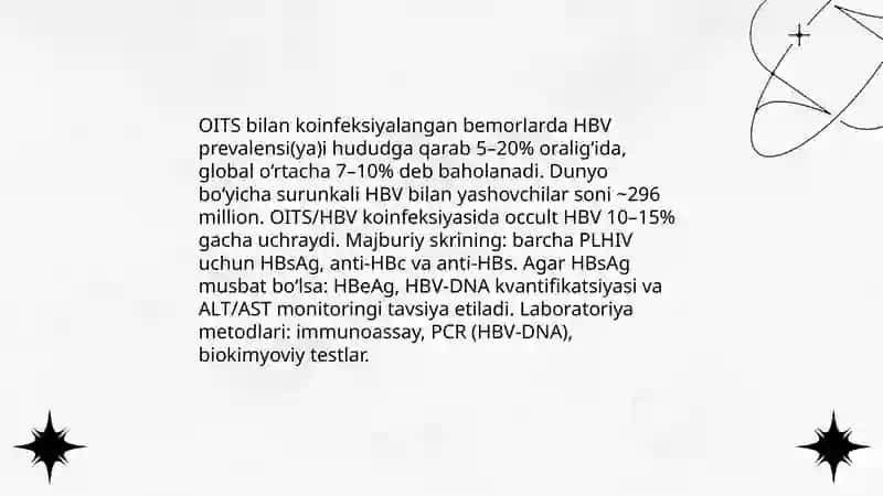 OITS kasalligining koinfeksiya qo‘zg‘atuvchilari, patogenezi, laboratoriya tashxisi 3