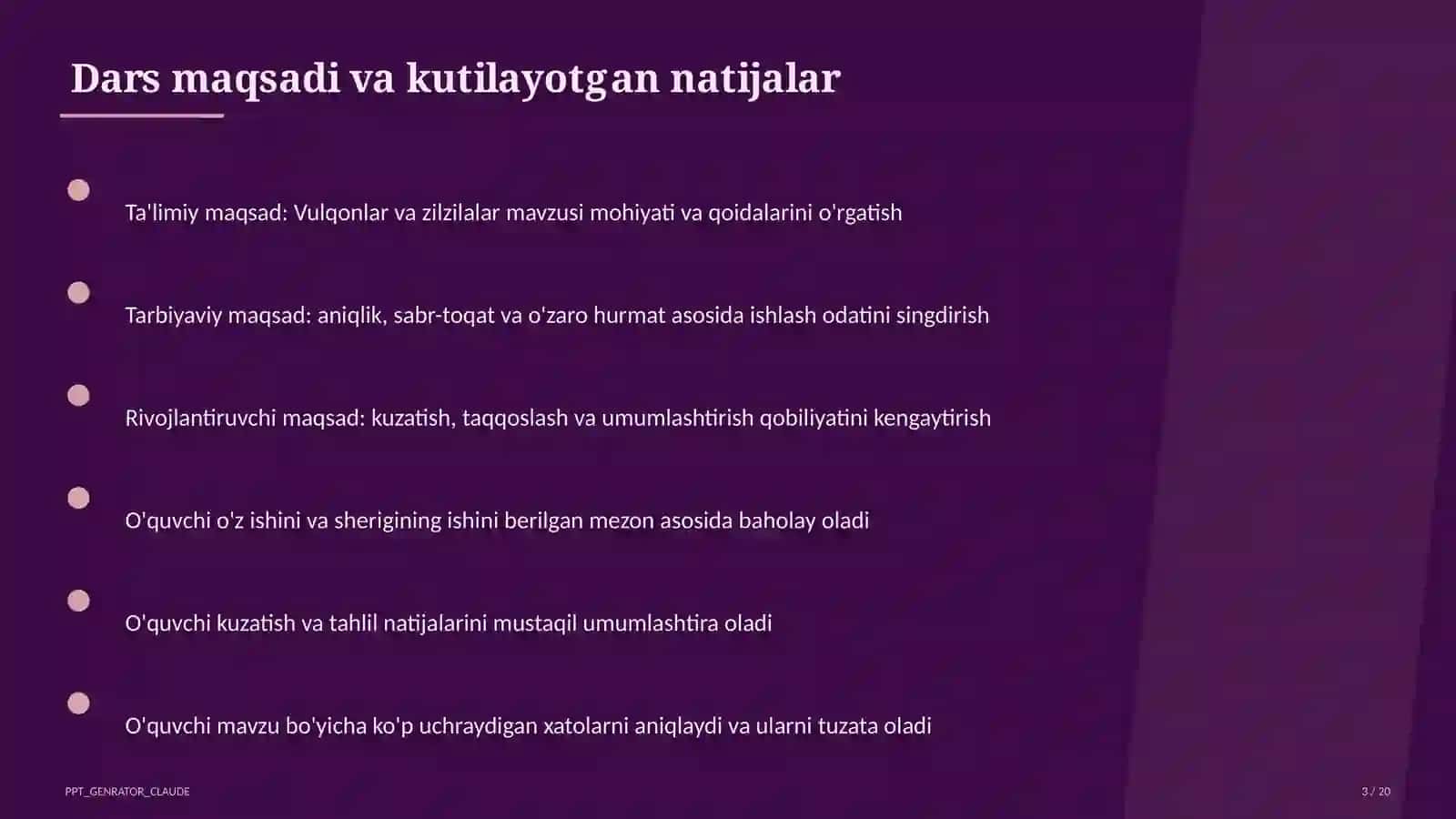 Vulqonlar va zilzilalar (5-sinf) 3