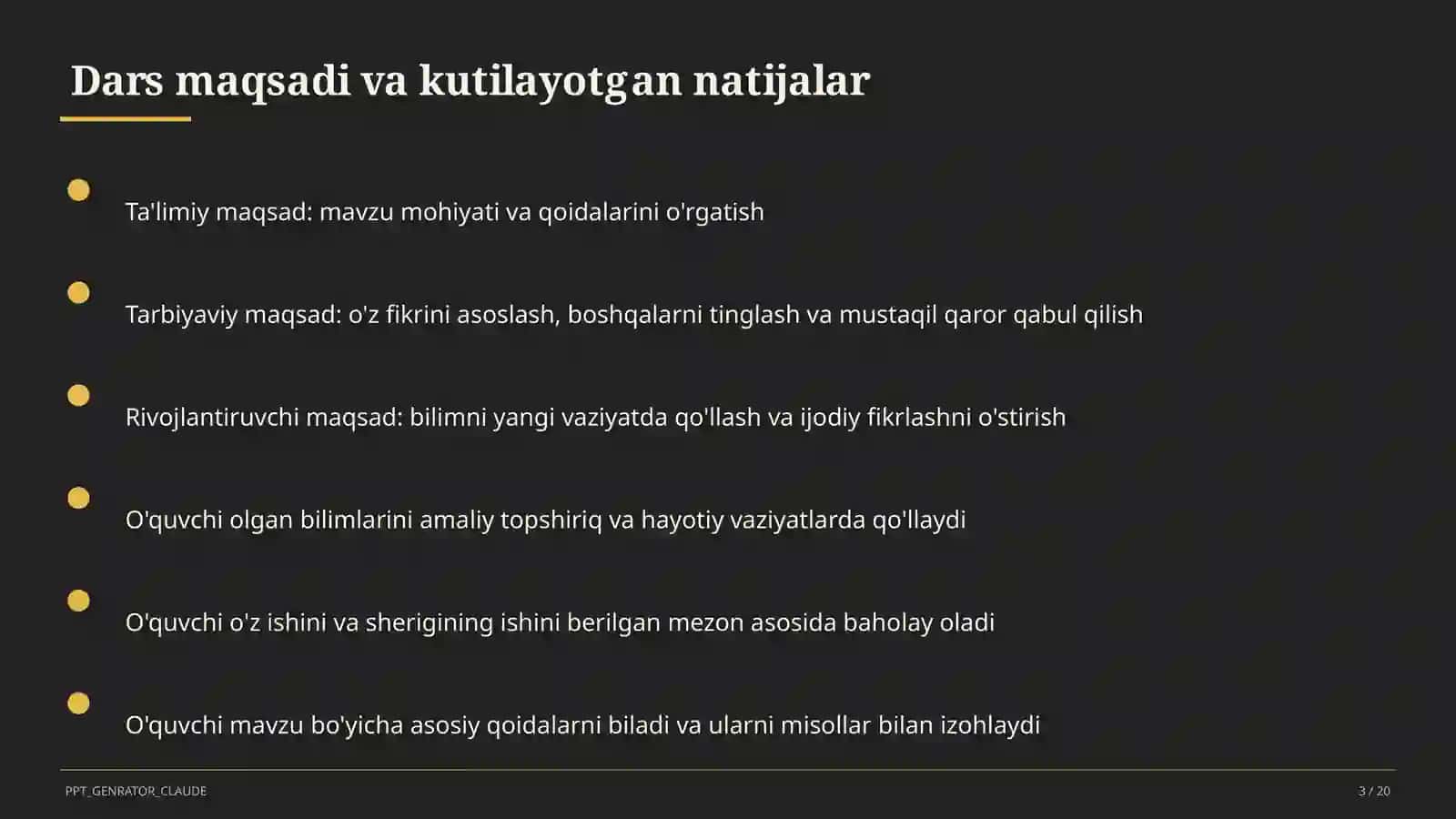 Interfaol metodlar: Venn diagrammasi va Insert 3