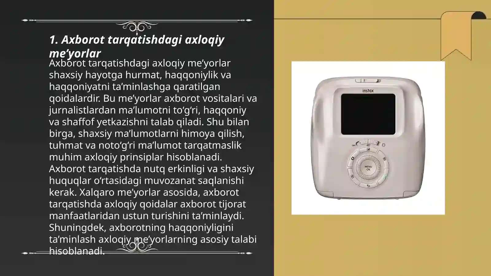 Axborot tarqatishdagi axloqiy me’yorlar 3