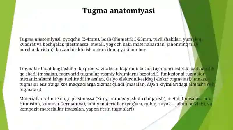 Tugmalar va ularning turlari 3