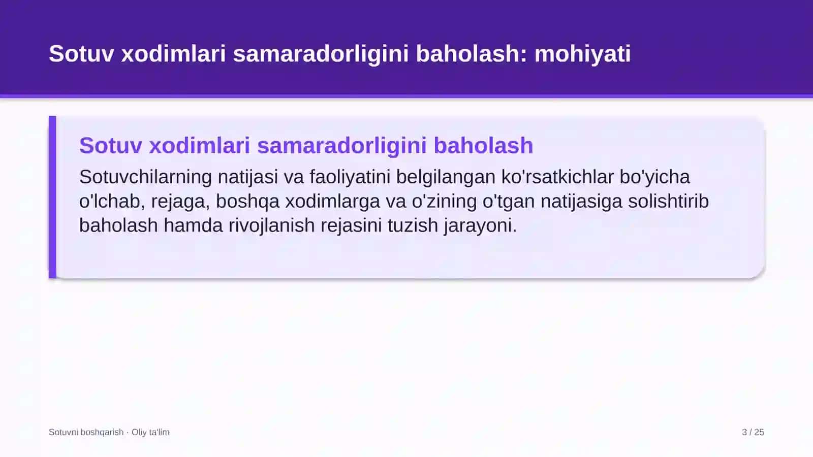 Lizing kompaniyalarida sotuv xodimlari samaradorligini baholash 3