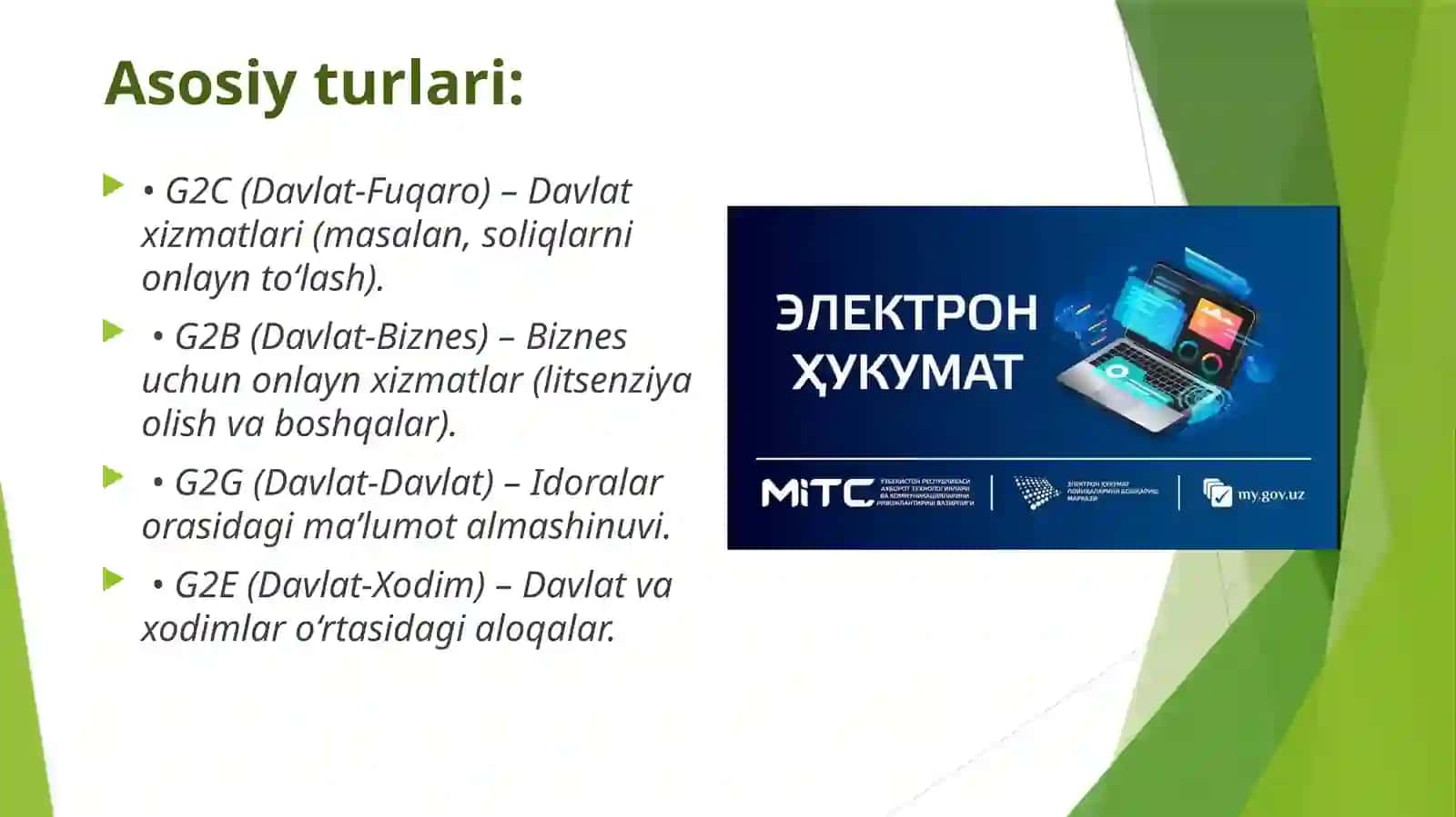 Elektron hukumatni joriy etishning jahon tajribasi 3