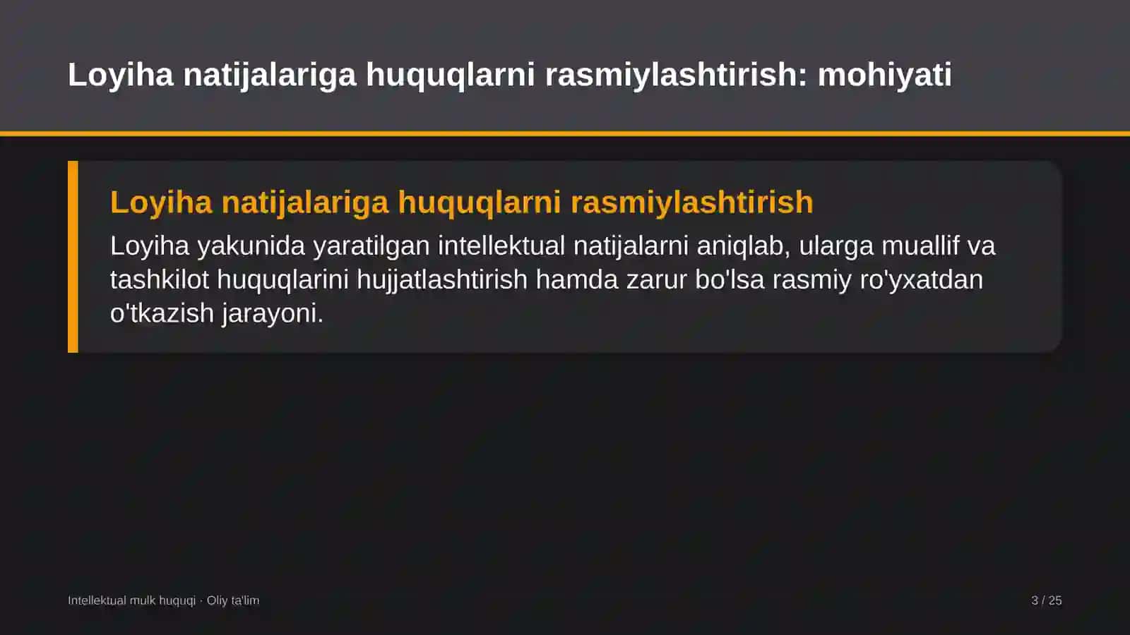 neft gaz sanoatida loyiha natijalariga intellektual huquqlarni rasmiylashtirish 2837 3