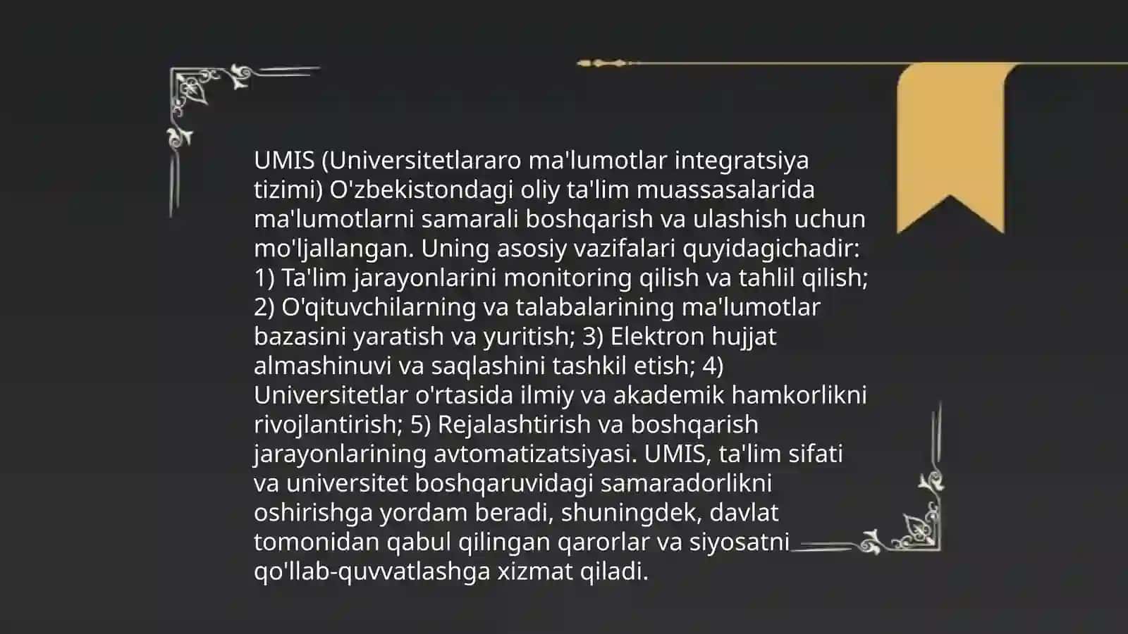 UMIS va AHVO 3