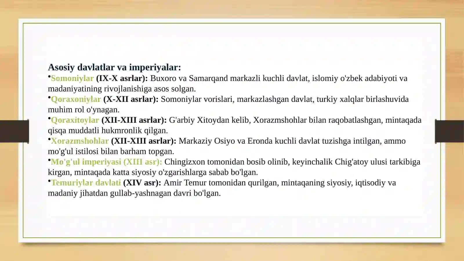 IX-XIVasrlar O’rtaosiyotarixygeografiyasi 3