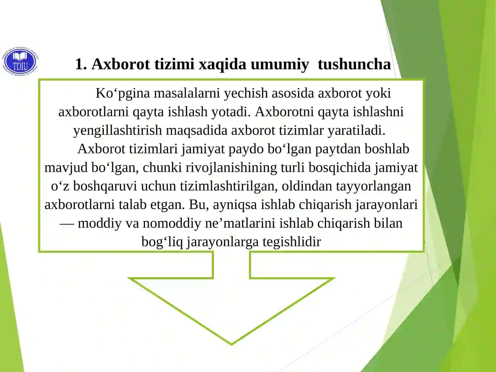 AXBOROT TIZIMLARINING TUSHUNCHASI 3