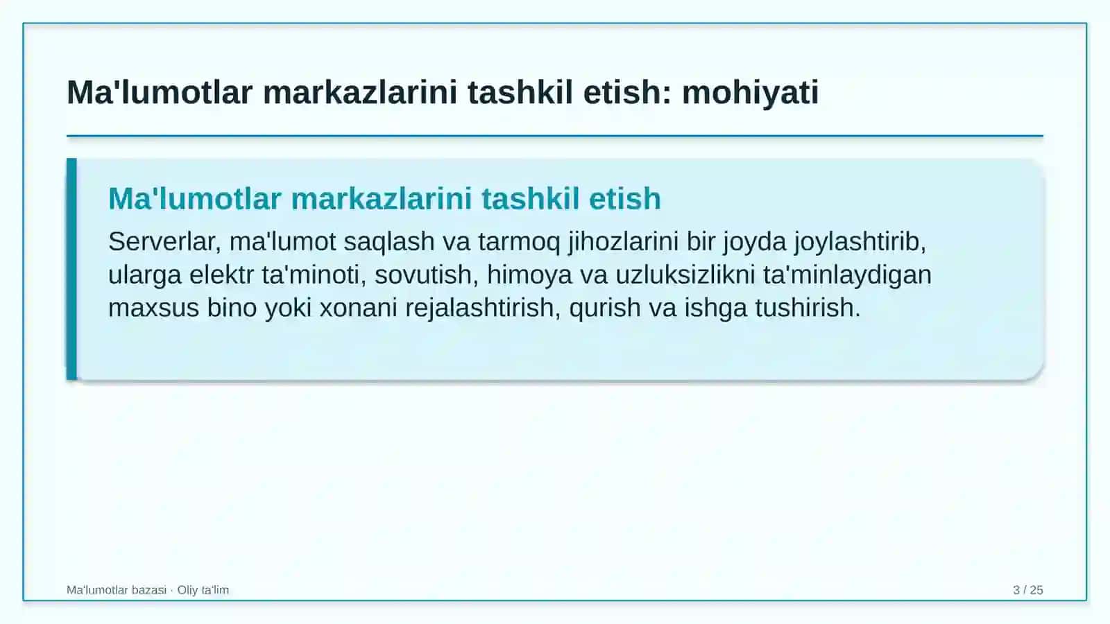 davlat qo'mitalarida ma'lumotlar markazlarini tashkil etish 4255 3