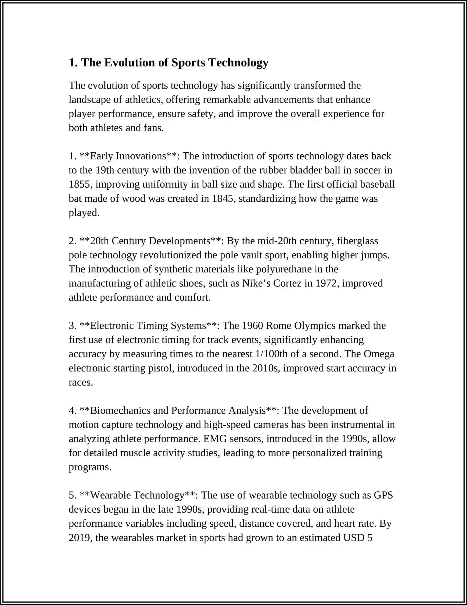 The Evolution of Sports Technology 3