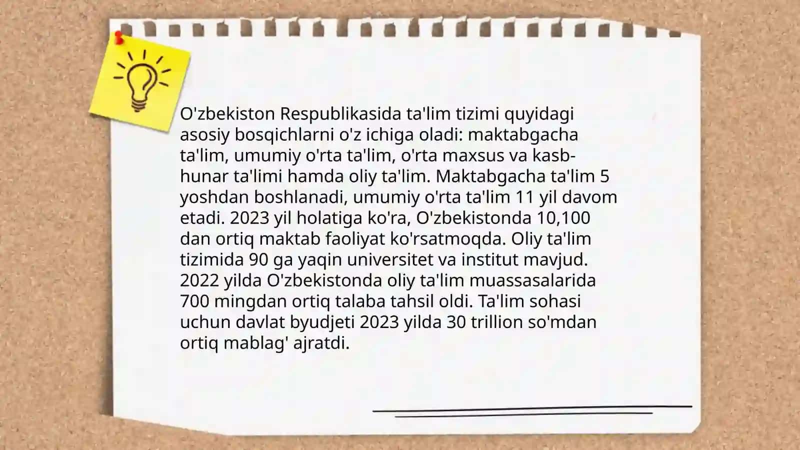 Ta'lim to'g'risida Qonun 3