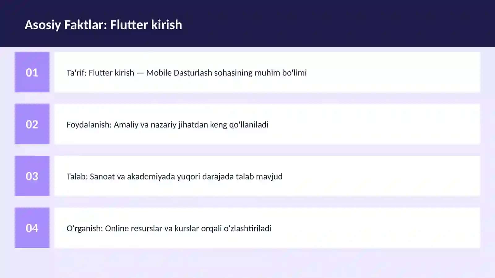 Flutter kirish 3