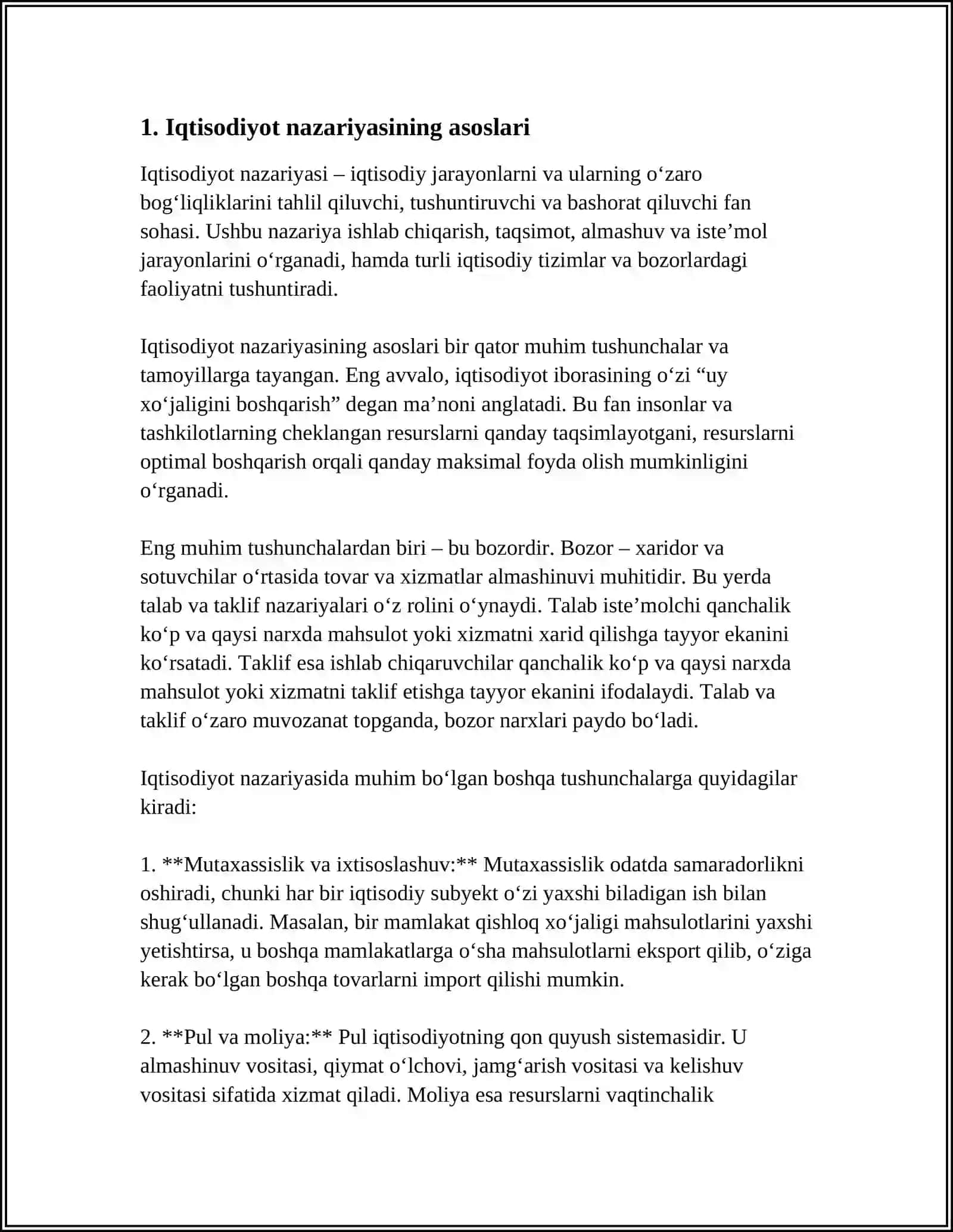 Iqtisodiyot nazariyasi 3