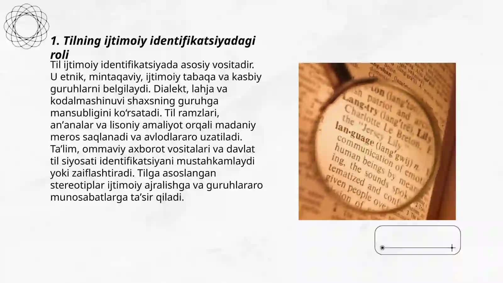 Tilning ijtimoiy vazifalari va uning jamiyatdagi oʻrni 3