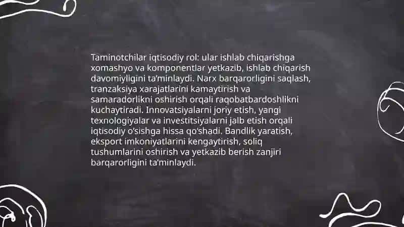 Taminotchilarning roli 3