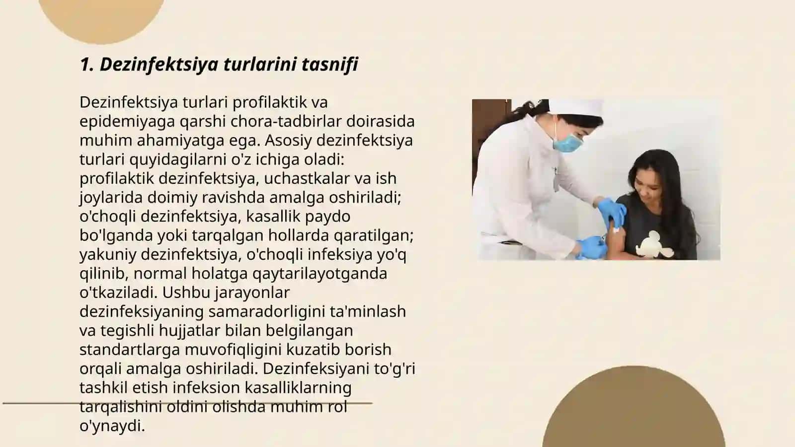 Profilaktik va epidemiyaga qarshi chora-tadbirlar Dezinfektsiya ishim tashkillashtirish va unga doir hujjatlar 3