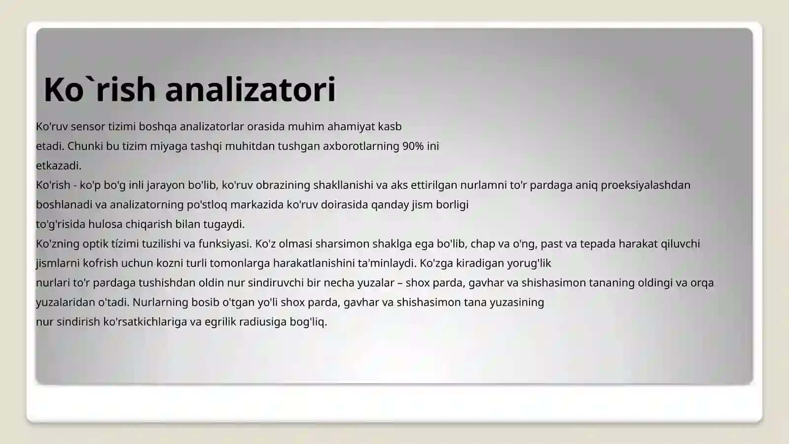 Rasulov Alisher fiziologiya fanidan tayyorlagan mustaqilishi 3